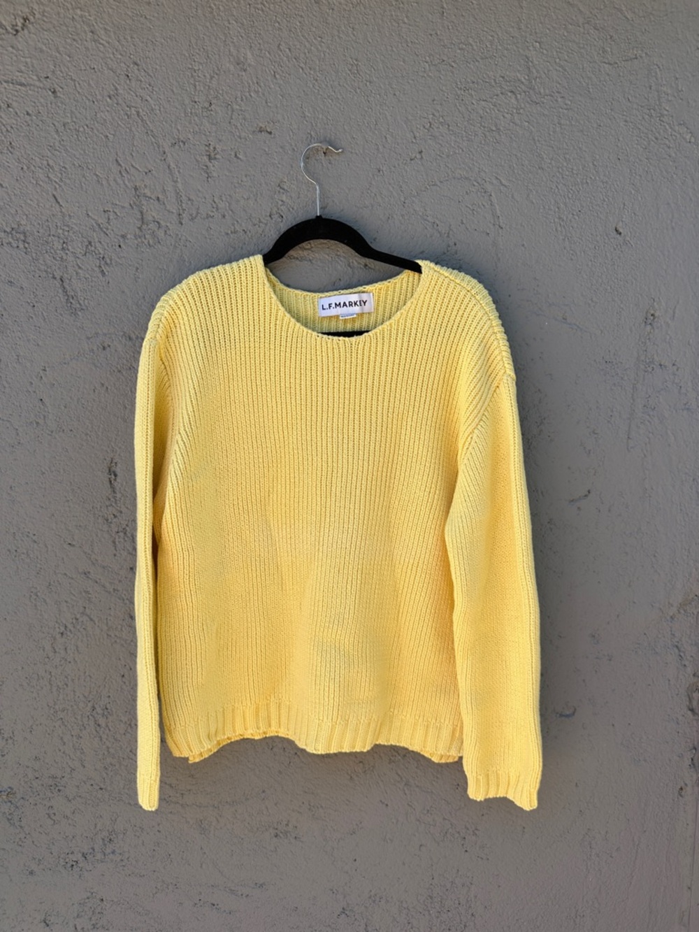 L.F. Markey butter Yellow Knit Sweater